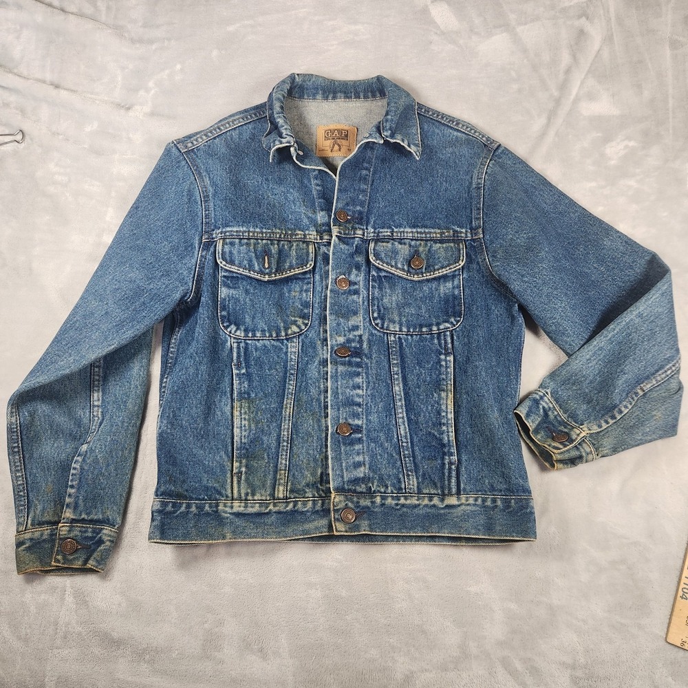 Gap Workforce Denim Vintage Jean Jacket Adult S Rustic Western Farmcore